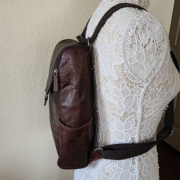Jack Grorges Voyager Leather Convertible Adventurecore Dark Acedemia Bag main image 8